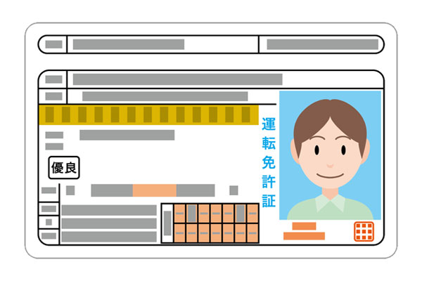 必要書類①車の名義人の運転免許証